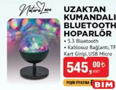 NATURALOVE UZAKTAN KUMANDALI BLUETOOTH HOPARLÖR